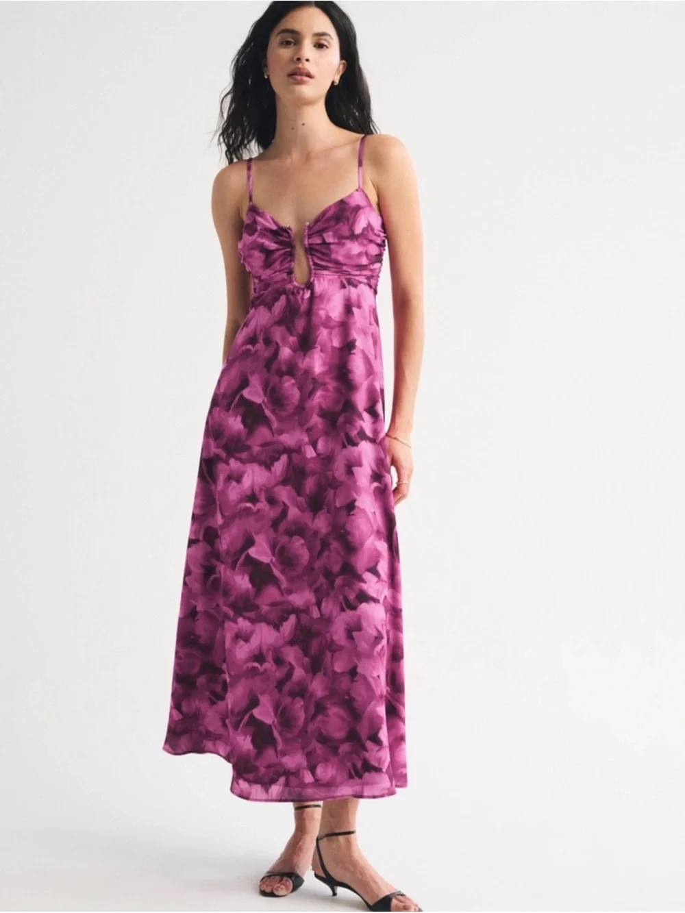 Abercrombie and Fitch Bra-free hardware maxi dress